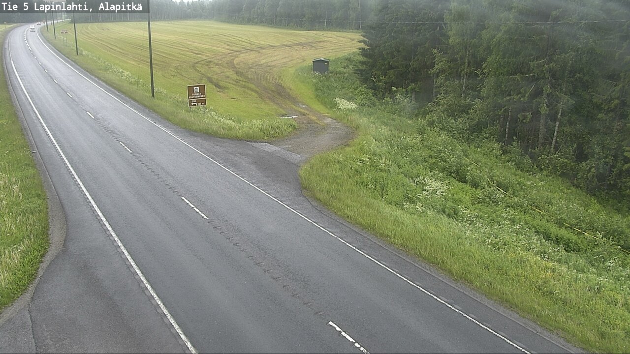 Weather Camera Image Väg 5 Lapinlax, Alapitkä, Lapinlahti, Pohjois-Savo