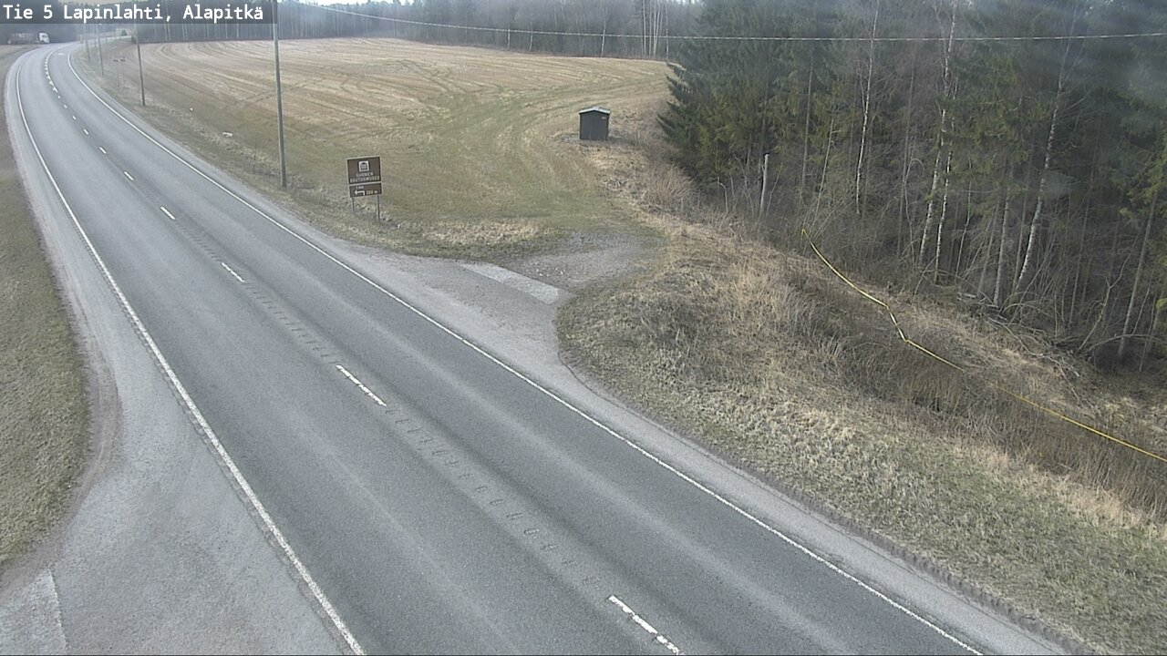 Weather Camera Image Road 5 Lapinlahti, Alapitkä, Lapinlahti, Pohjois-Savo