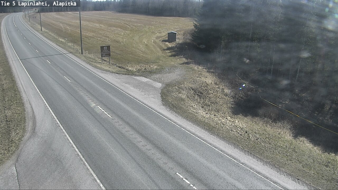 Weather Camera Image Väg 5 Lapinlax, Alapitkä, Lapinlahti, Pohjois-Savo