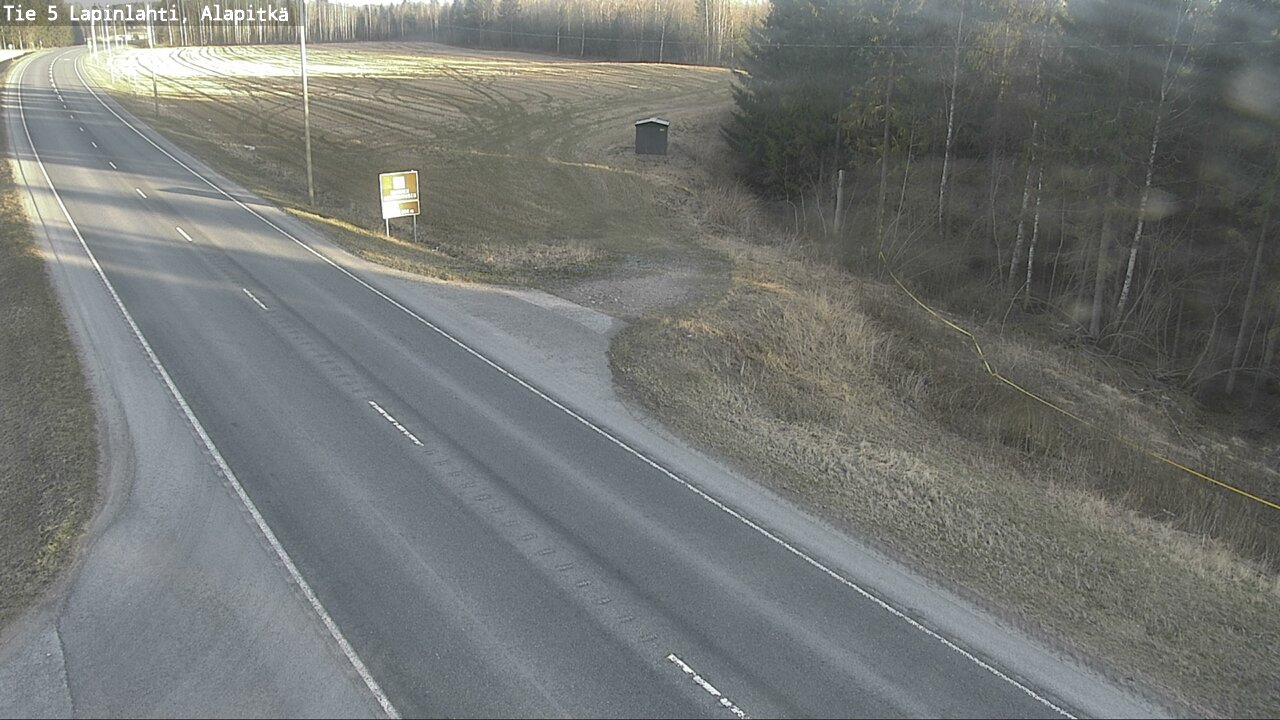 Weather Camera Image Väg 5 Lapinlax, Alapitkä, Lapinlahti, Pohjois-Savo