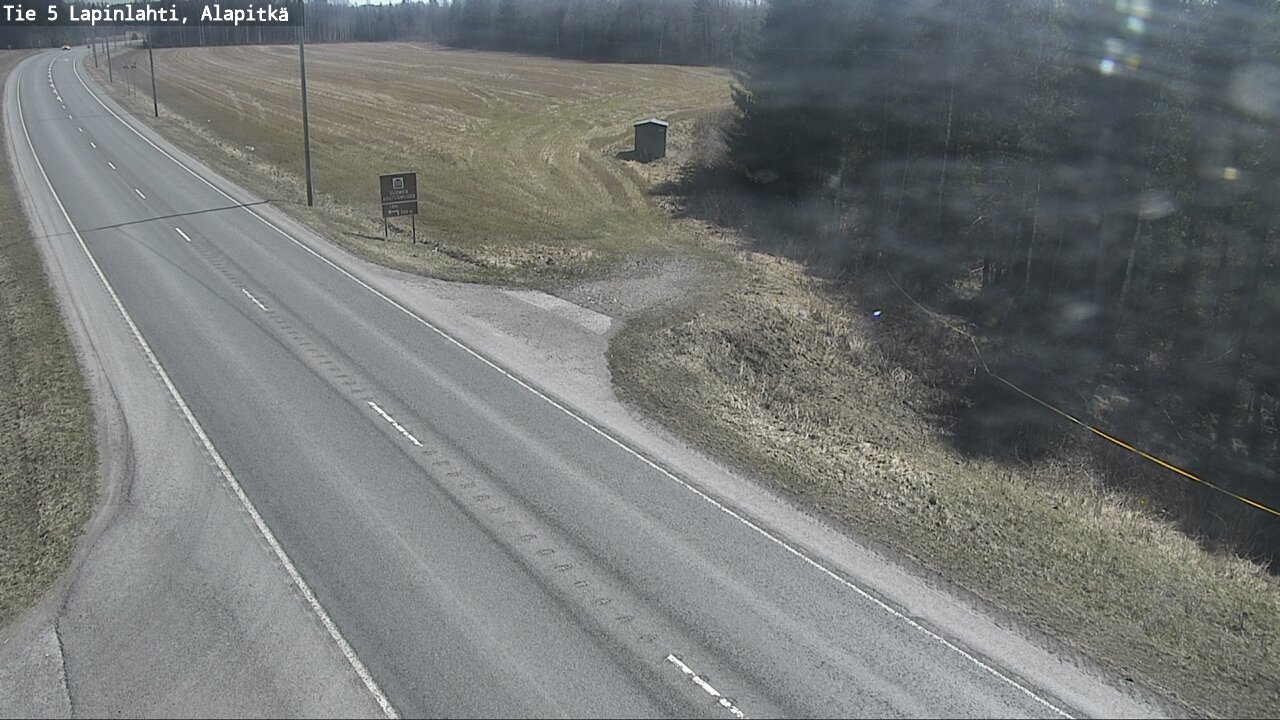 Weather Camera Image Väg 5 Lapinlax, Alapitkä, Lapinlahti, Pohjois-Savo