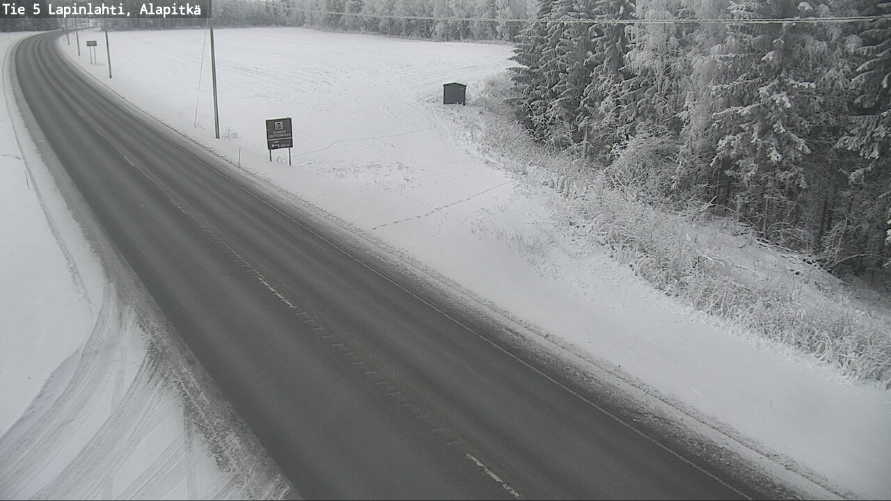Weather Camera Image Road 5 Lapinlahti, Alapitkä, Lapinlahti, Pohjois-Savo