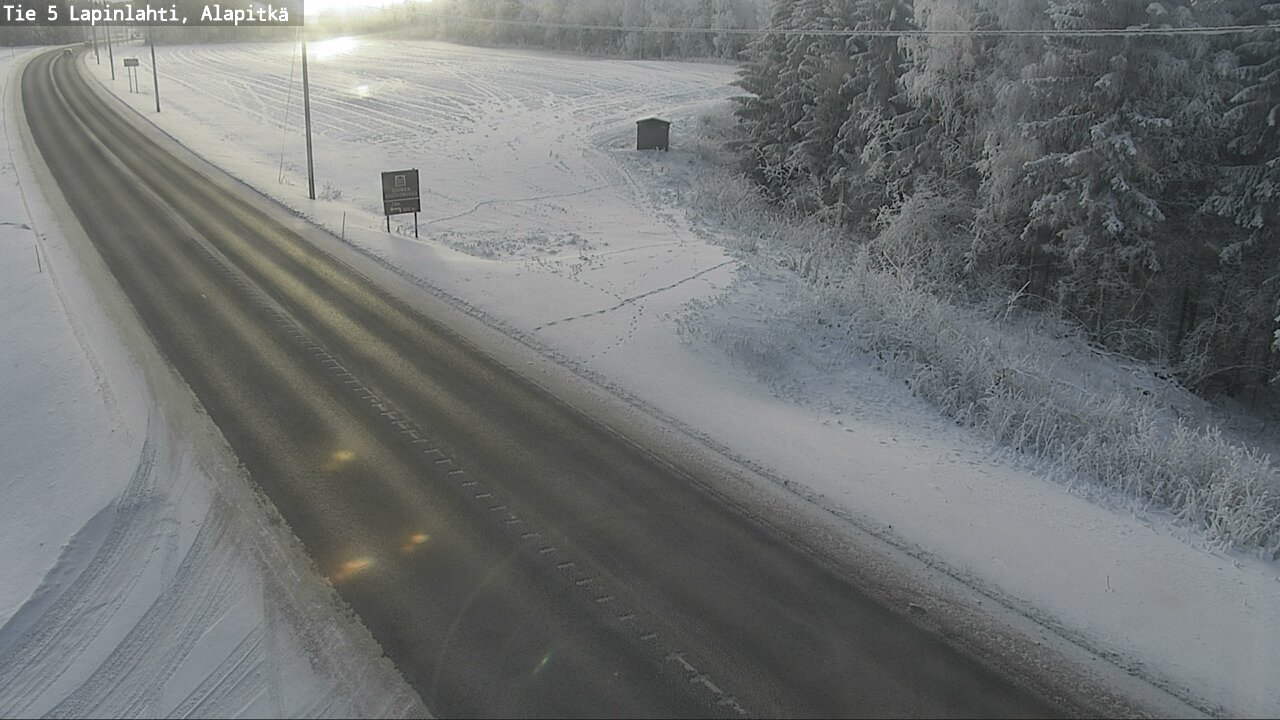 Weather Camera Image Road 5 Lapinlahti, Alapitkä, Lapinlahti, Pohjois-Savo