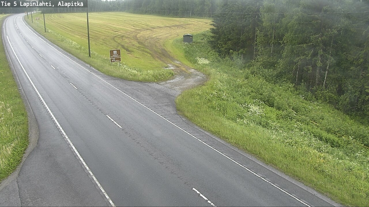 Weather Camera Image Väg 5 Lapinlax, Alapitkä, Lapinlahti, Pohjois-Savo