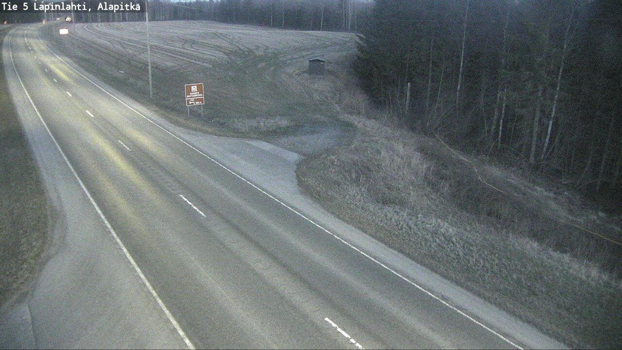 Weather Camera Image Väg 5 Lapinlax, Alapitkä, Lapinlahti, Pohjois-Savo