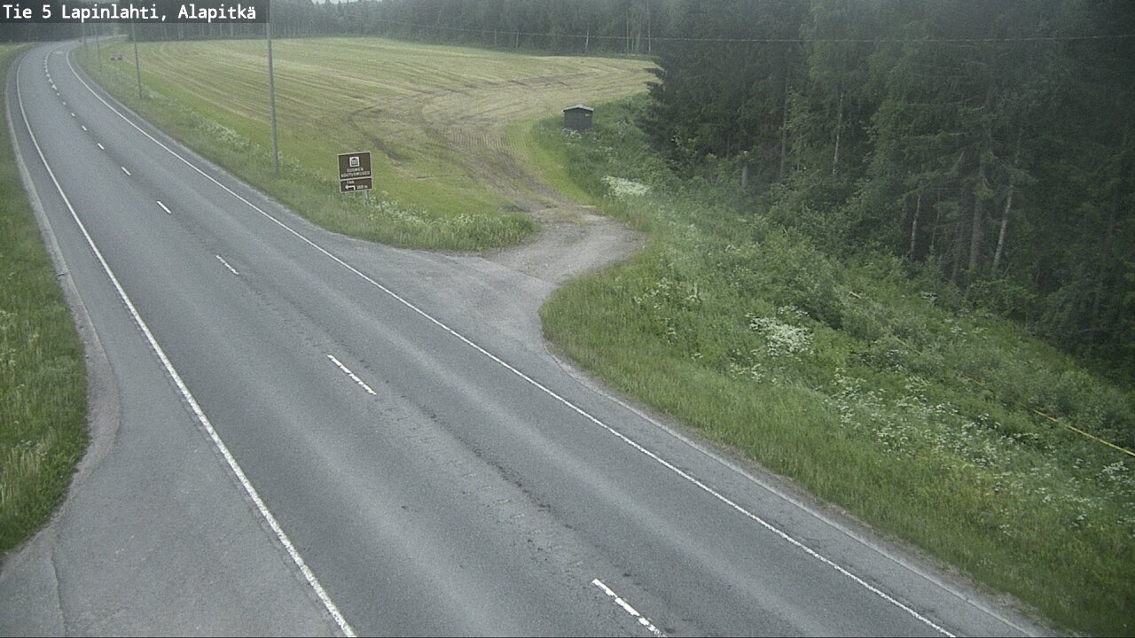 Kelikamerat Kuva Tie 5 Lapinlahti, Alapitkä, Lapinlahti, Pohjois-Savo