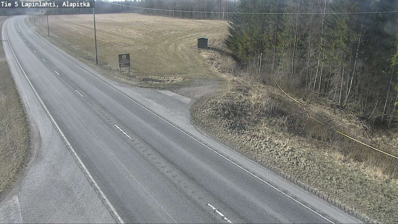 Weather Camera Image Väg 5 Lapinlax, Alapitkä, Lapinlahti, Pohjois-Savo