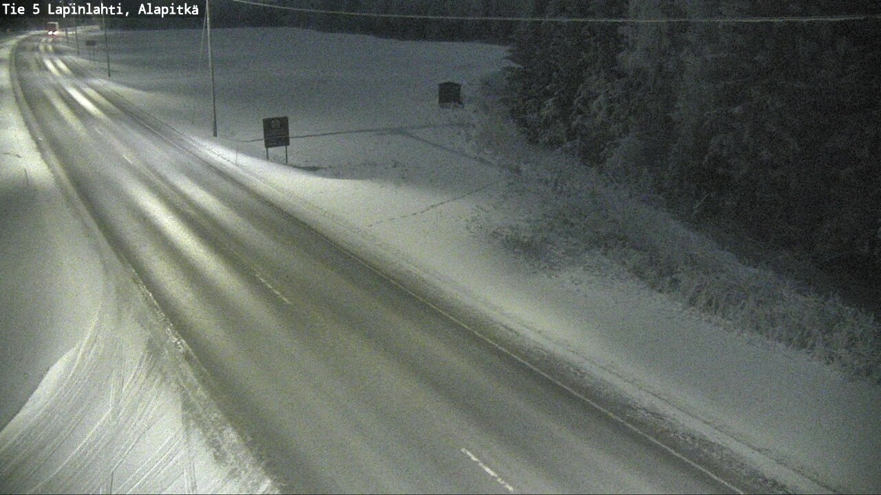 Weather Camera Image Road 5 Lapinlahti, Alapitkä, Lapinlahti, Pohjois-Savo