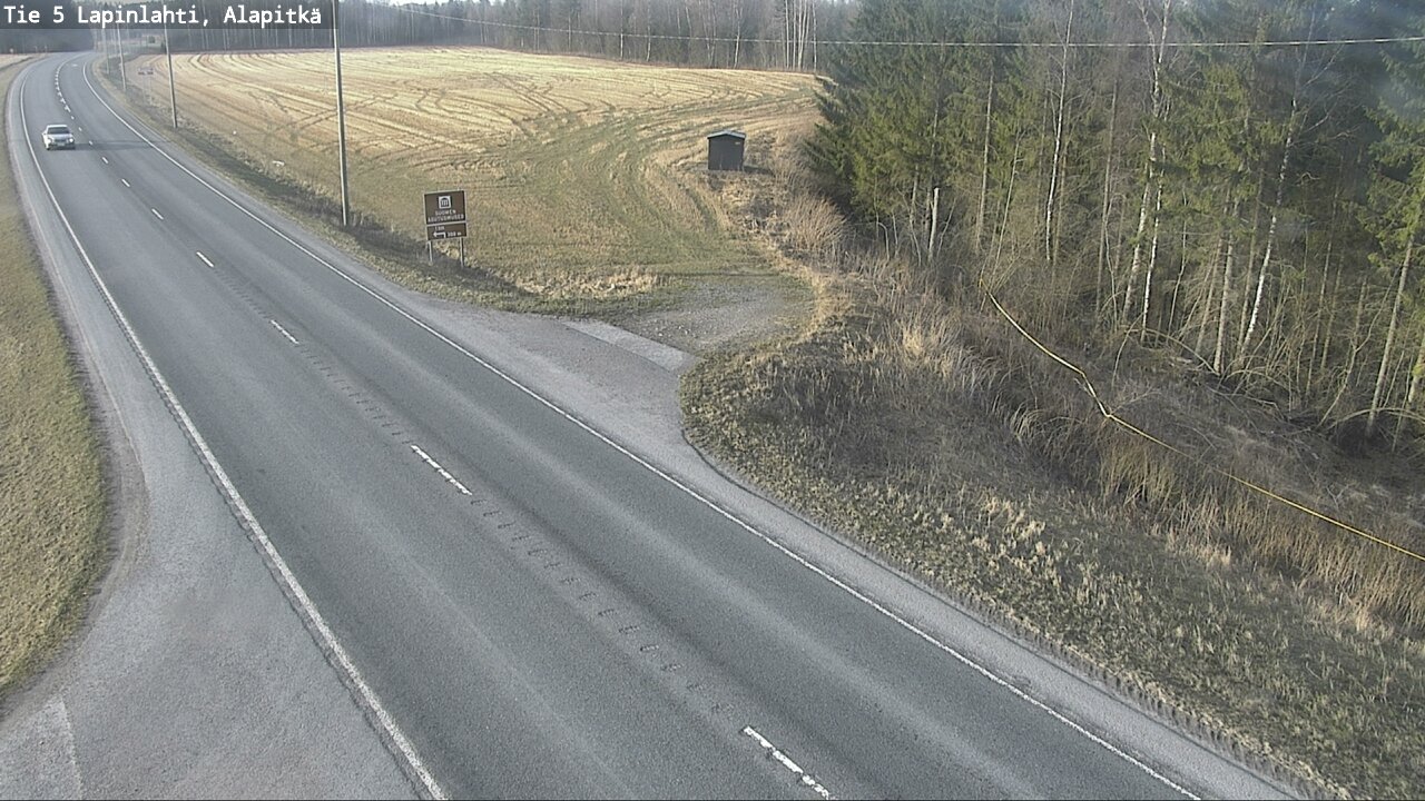 Weather Camera Image Road 5 Lapinlahti, Alapitkä, Lapinlahti, Pohjois-Savo