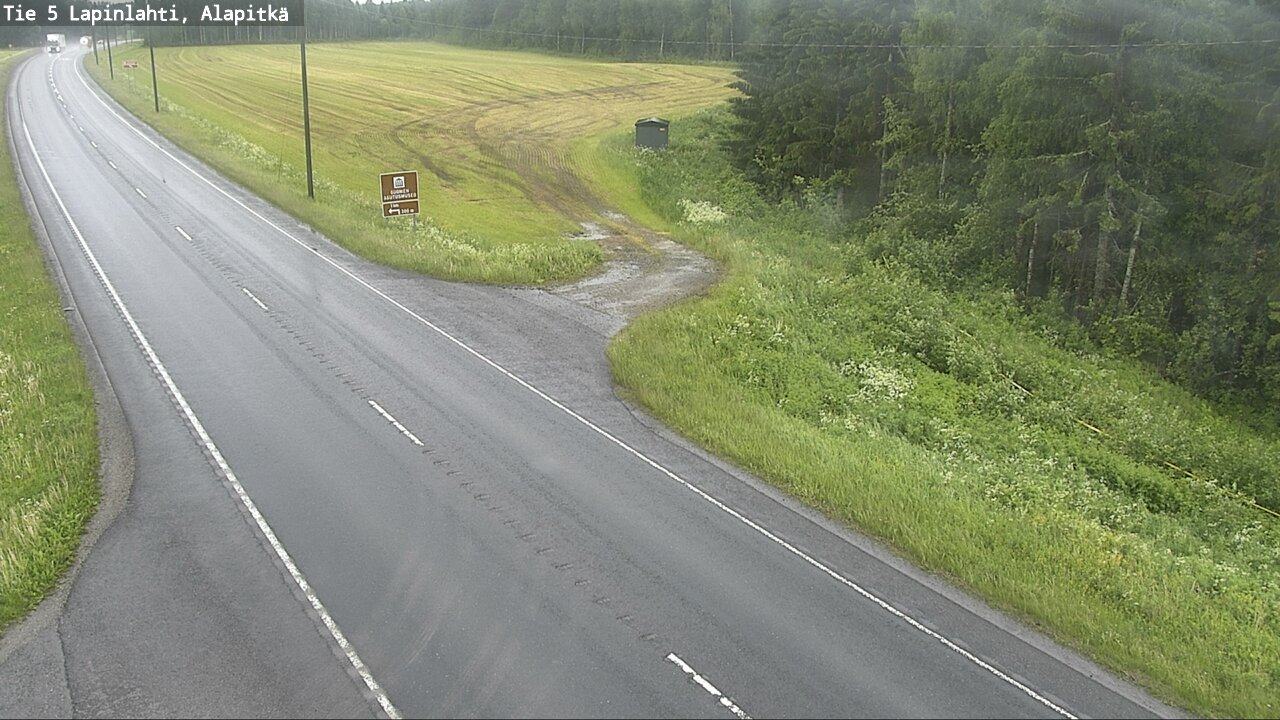 Weather Camera Image Väg 5 Lapinlax, Alapitkä, Lapinlahti, Pohjois-Savo