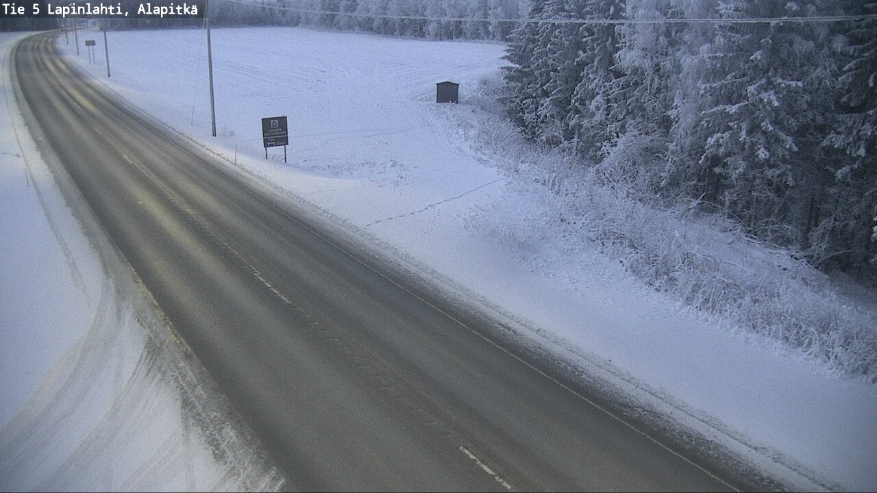 Weather Camera Image Road 5 Lapinlahti, Alapitkä, Lapinlahti, Pohjois-Savo