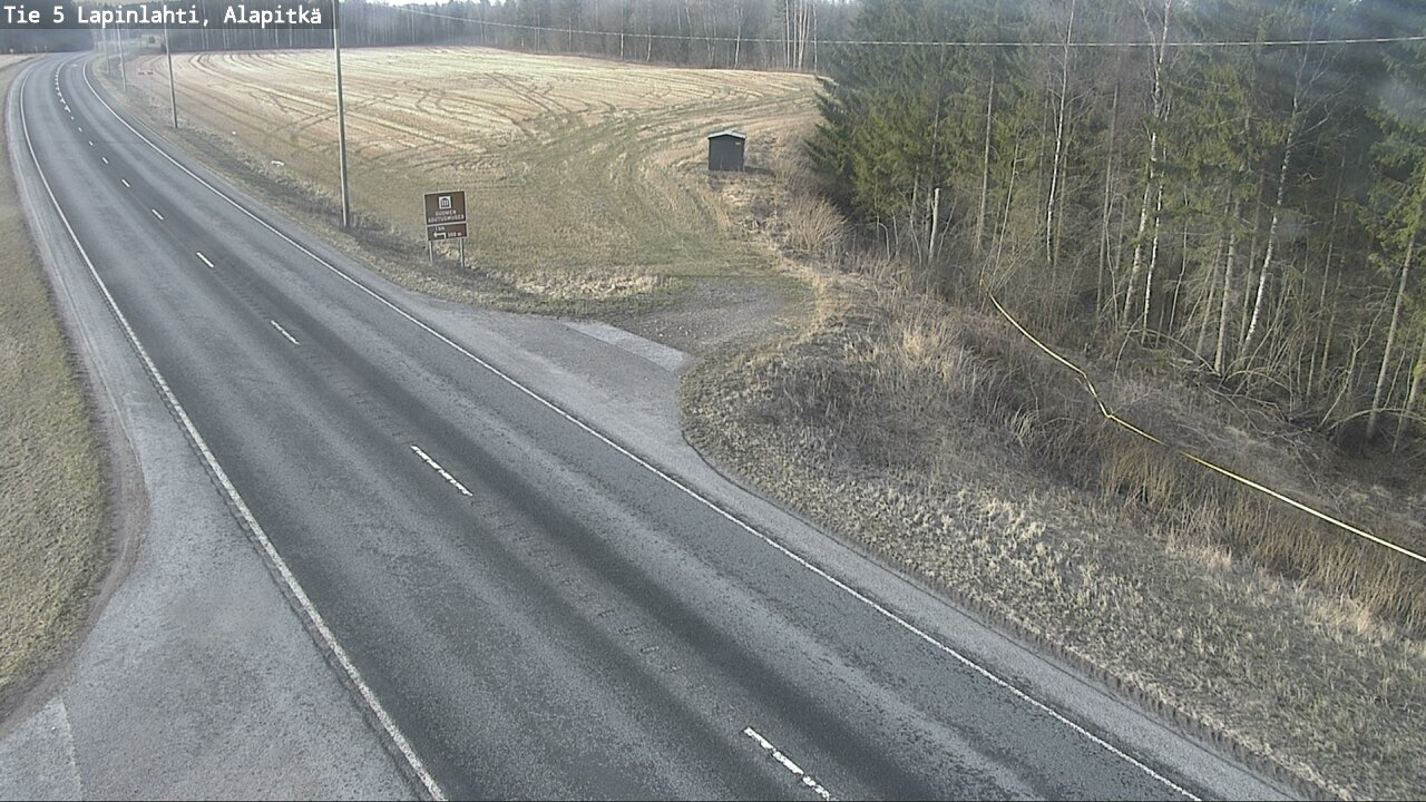 Weather Camera Image Väg 5 Lapinlax, Alapitkä, Lapinlahti, Pohjois-Savo