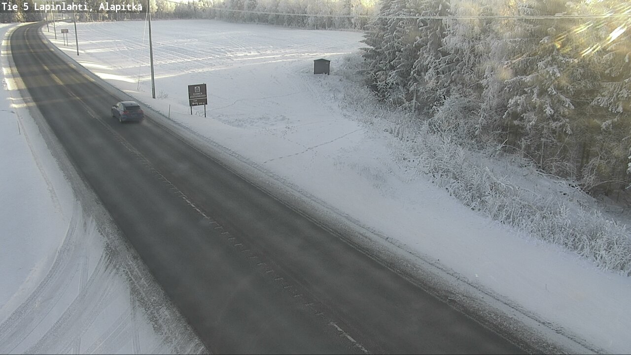 Weather Camera Image Road 5 Lapinlahti, Alapitkä, Lapinlahti, Pohjois-Savo