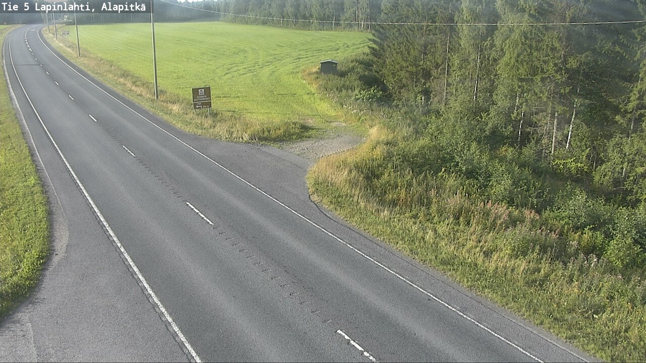 Weather Camera Image Väg 5 Lapinlax, Alapitkä, Lapinlahti, Pohjois-Savo