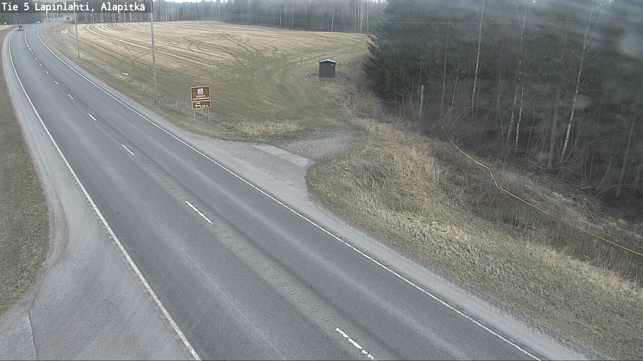 Weather Camera Image Väg 5 Lapinlax, Alapitkä, Lapinlahti, Pohjois-Savo