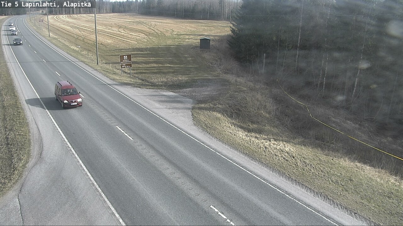 Weather Camera Image Väg 5 Lapinlax, Alapitkä, Lapinlahti, Pohjois-Savo