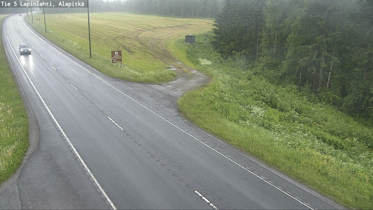 Weather Camera Image Väg 5 Lapinlax, Alapitkä, Lapinlahti, Pohjois-Savo