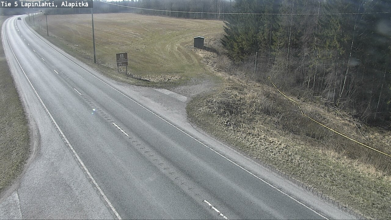 Weather Camera Image Road 5 Lapinlahti, Alapitkä, Lapinlahti, Pohjois-Savo