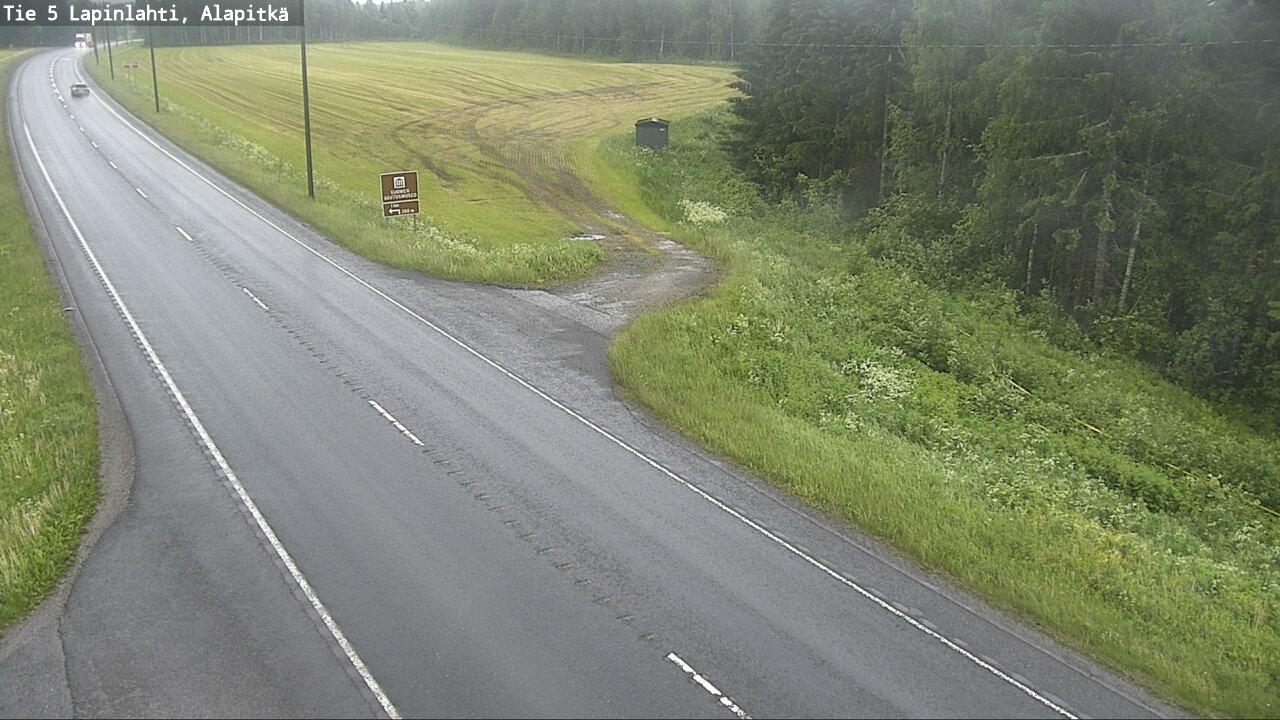 Weather Camera Image Väg 5 Lapinlax, Alapitkä, Lapinlahti, Pohjois-Savo