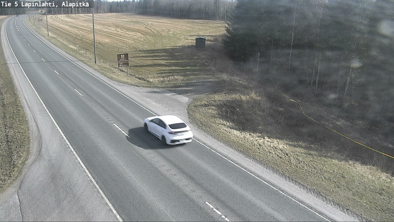 Weather Camera Image Väg 5 Lapinlax, Alapitkä, Lapinlahti, Pohjois-Savo