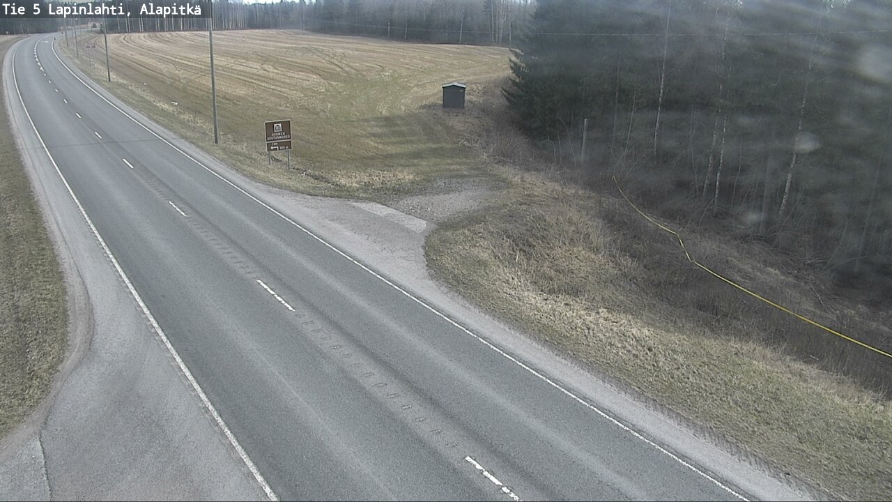 Weather Camera Image Väg 5 Lapinlax, Alapitkä, Lapinlahti, Pohjois-Savo