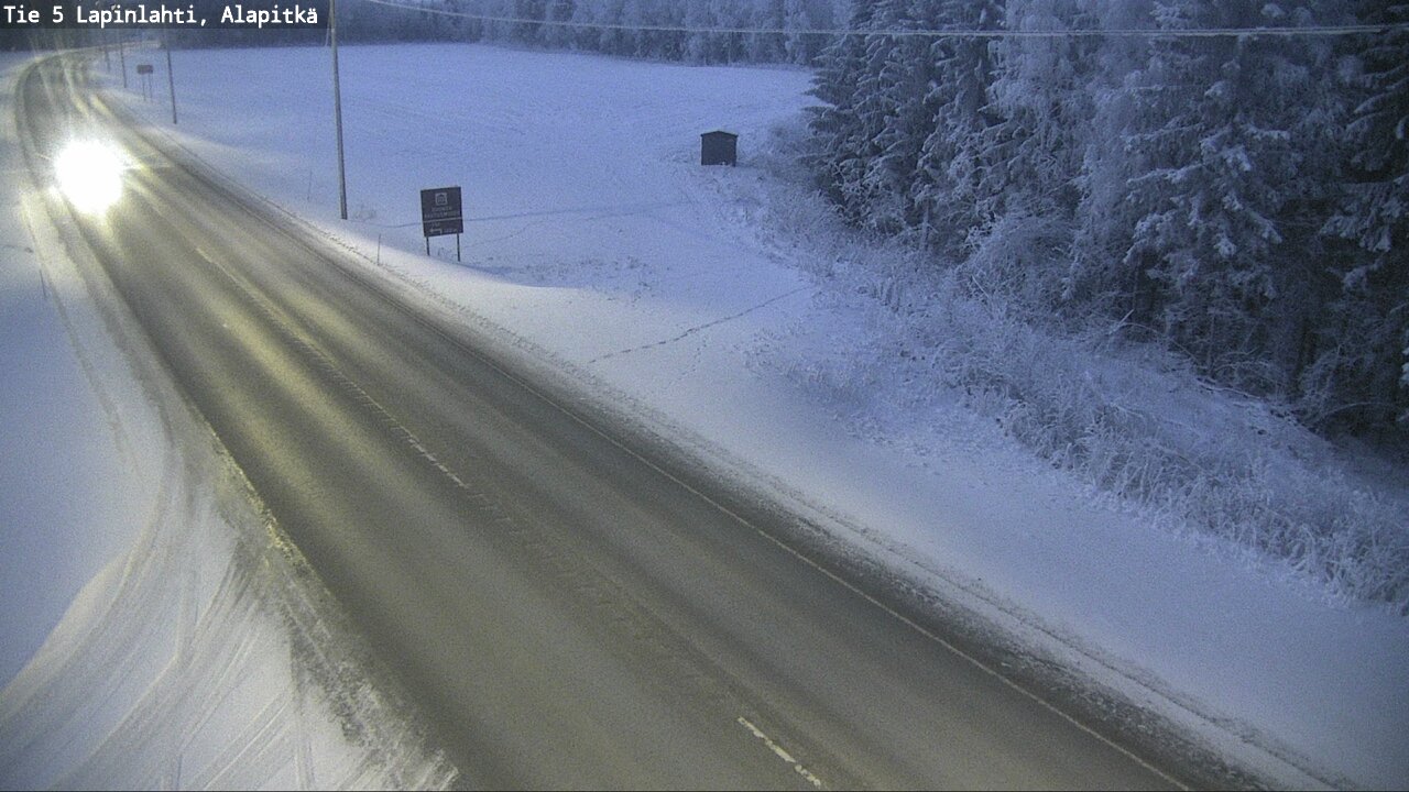 Weather Camera Image Road 5 Lapinlahti, Alapitkä, Lapinlahti, Pohjois-Savo