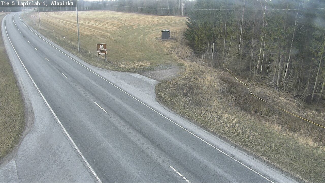 Weather Camera Image Road 5 Lapinlahti, Alapitkä, Lapinlahti, Pohjois-Savo