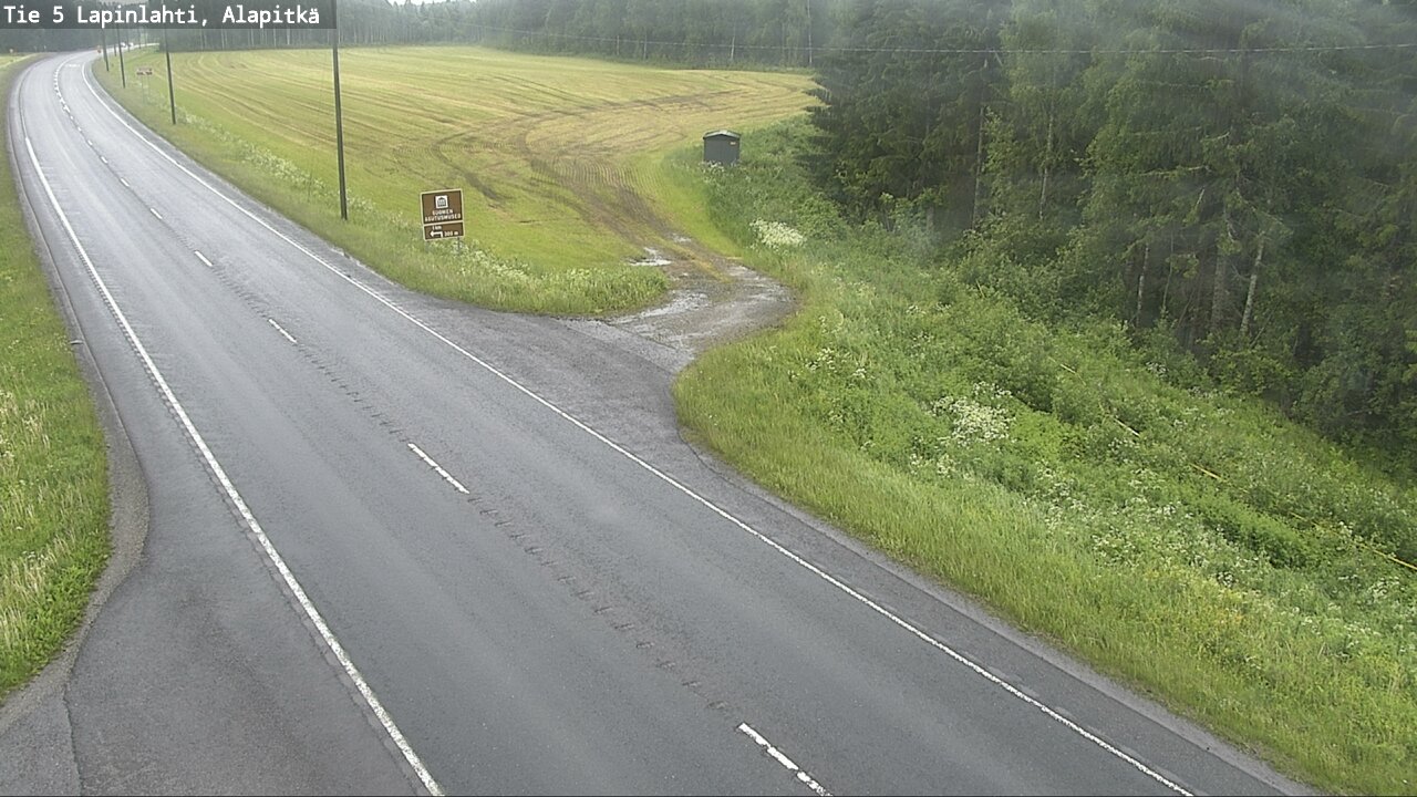Weather Camera Image Väg 5 Lapinlax, Alapitkä, Lapinlahti, Pohjois-Savo
