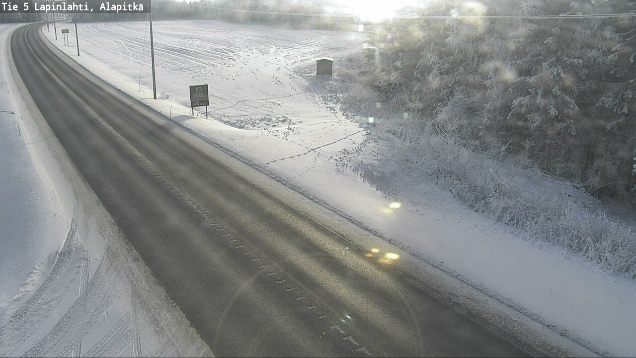 Weather Camera Image Road 5 Lapinlahti, Alapitkä, Lapinlahti, Pohjois-Savo