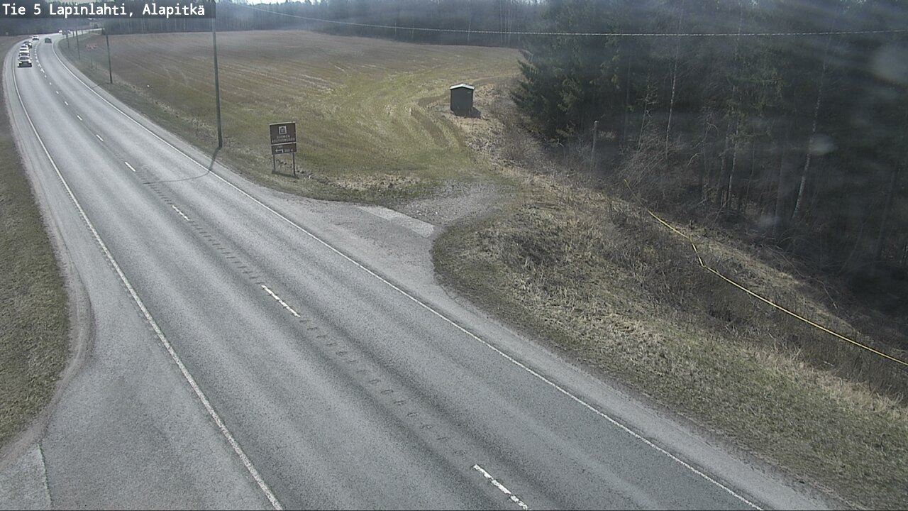 Weather Camera Image Road 5 Lapinlahti, Alapitkä, Lapinlahti, Pohjois-Savo