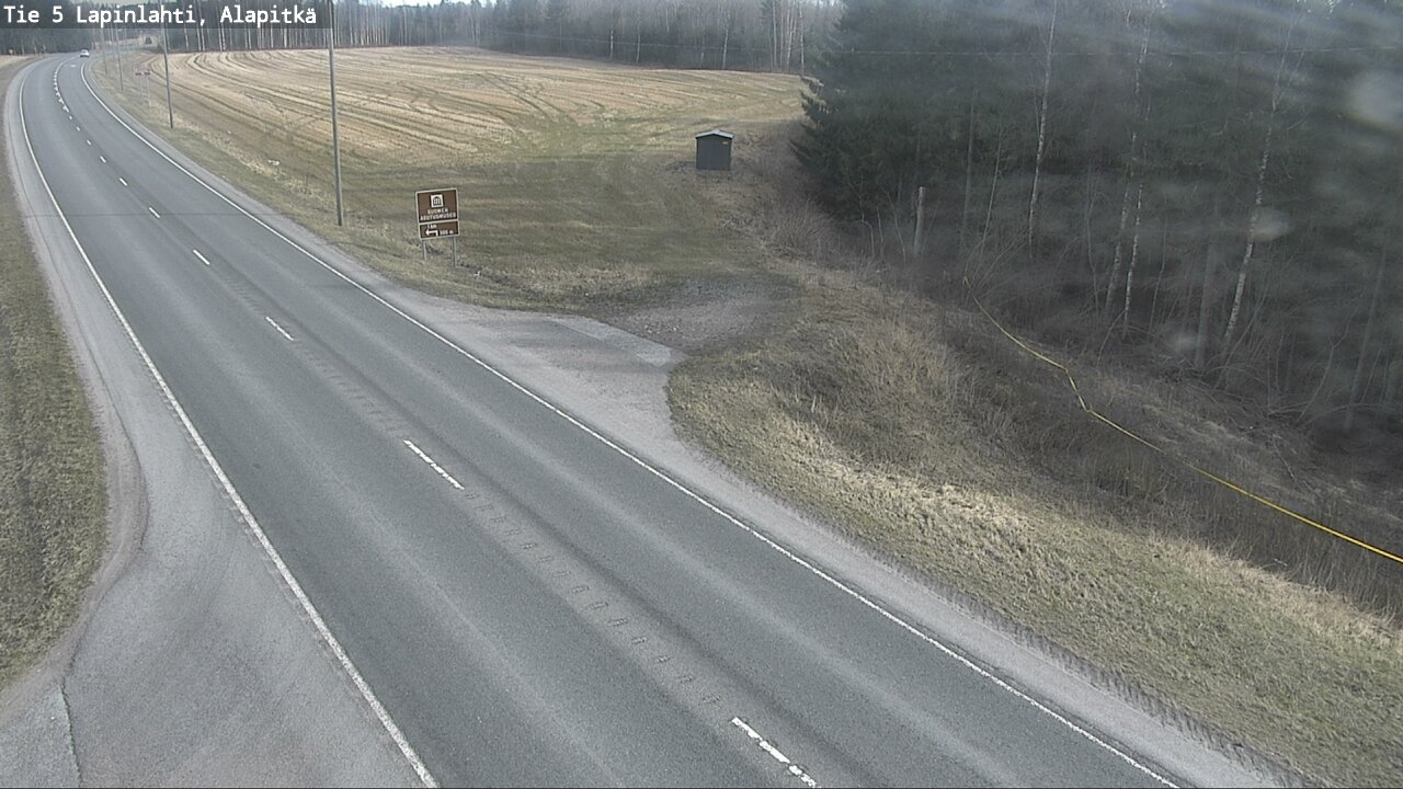 Weather Camera Image Väg 5 Lapinlax, Alapitkä, Lapinlahti, Pohjois-Savo