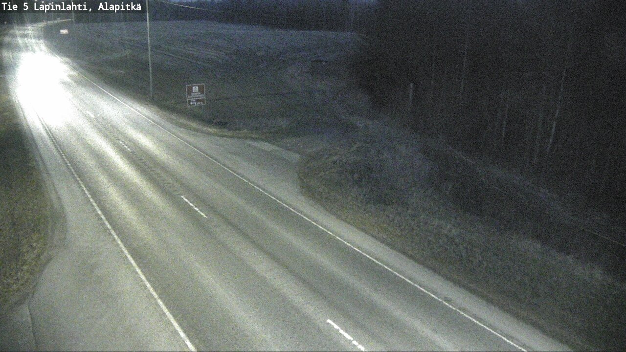 Weather Camera Image Väg 5 Lapinlax, Alapitkä, Lapinlahti, Pohjois-Savo