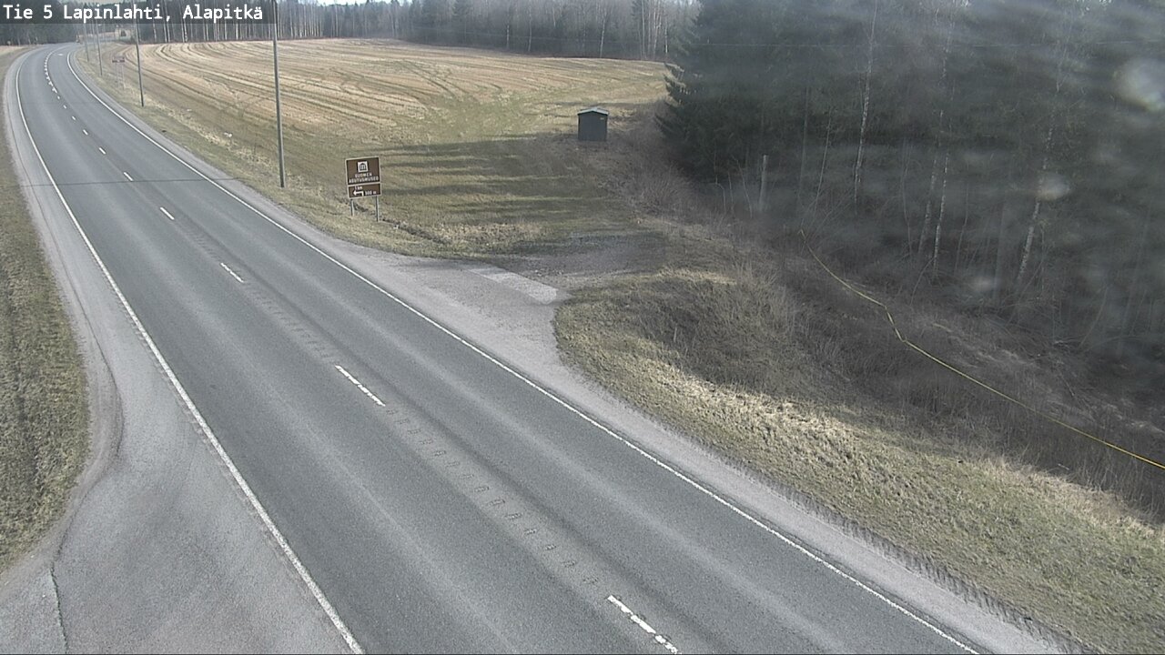 Weather Camera Image Väg 5 Lapinlax, Alapitkä, Lapinlahti, Pohjois-Savo