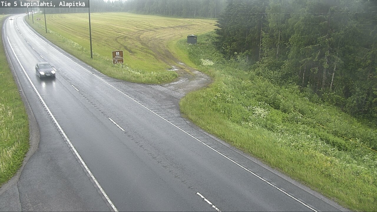Weather Camera Image Väg 5 Lapinlax, Alapitkä, Lapinlahti, Pohjois-Savo