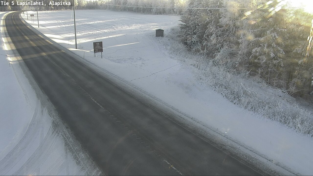 Weather Camera Image Road 5 Lapinlahti, Alapitkä, Lapinlahti, Pohjois-Savo