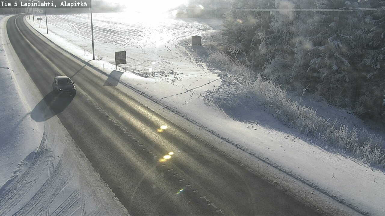 Weather Camera Image Road 5 Lapinlahti, Alapitkä, Lapinlahti, Pohjois-Savo