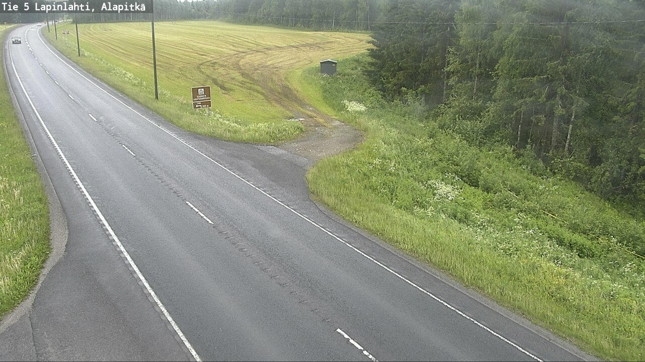 Weather Camera Image Väg 5 Lapinlax, Alapitkä, Lapinlahti, Pohjois-Savo