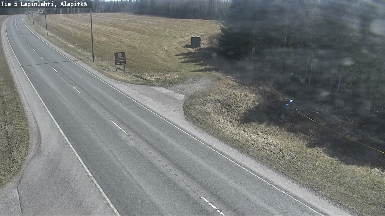 Weather Camera Image Väg 5 Lapinlax, Alapitkä, Lapinlahti, Pohjois-Savo