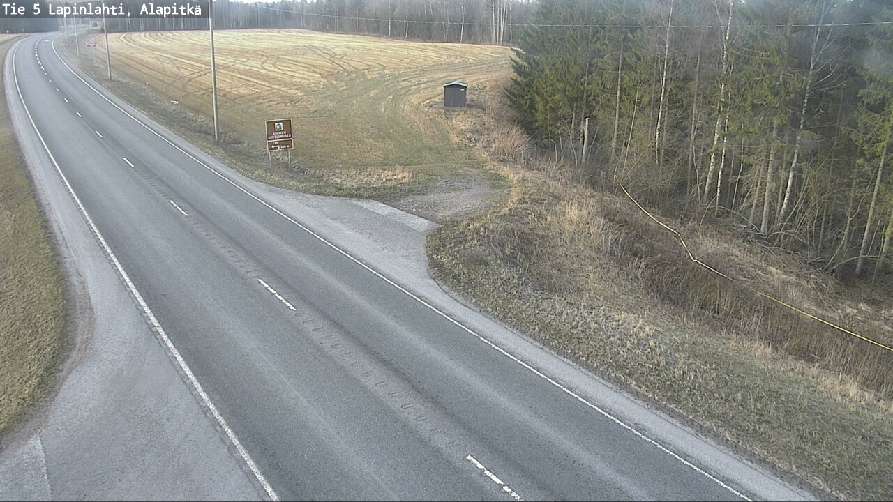 Weather Camera Image Road 5 Lapinlahti, Alapitkä, Lapinlahti, Pohjois-Savo