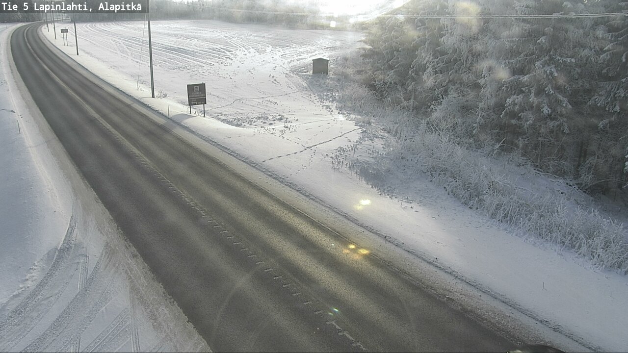 Weather Camera Image Road 5 Lapinlahti, Alapitkä, Lapinlahti, Pohjois-Savo