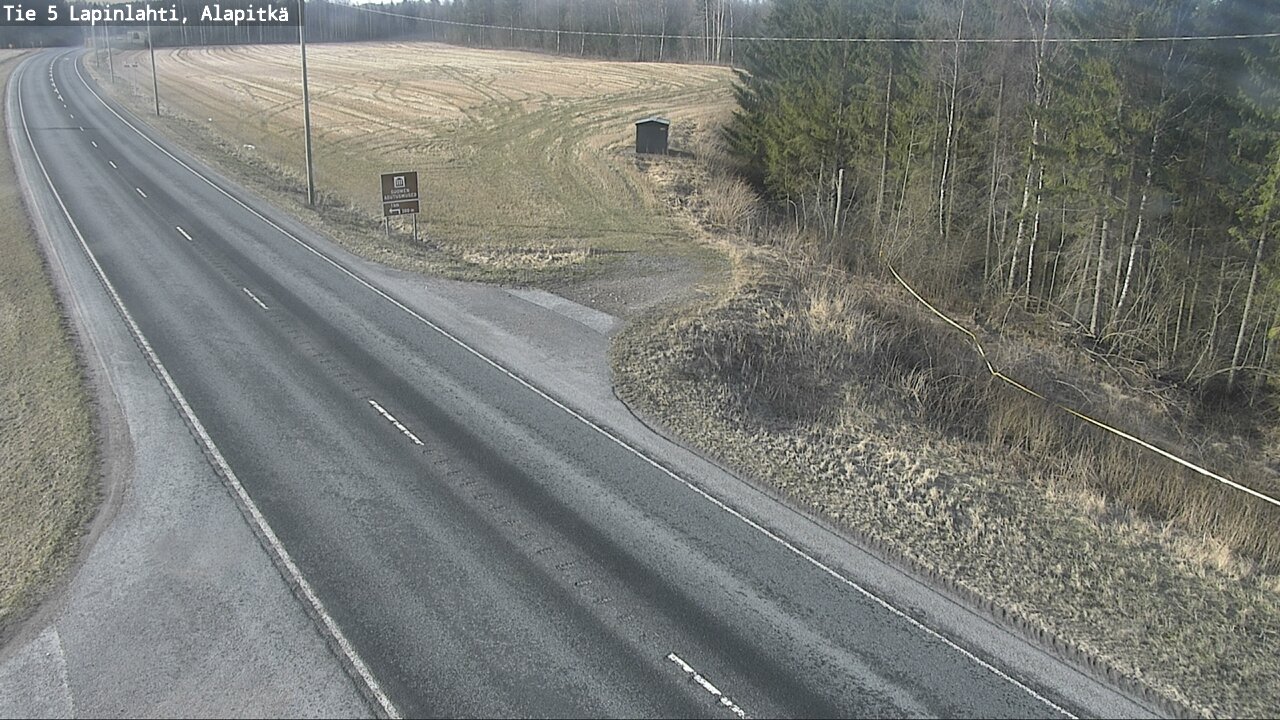 Weather Camera Image Väg 5 Lapinlax, Alapitkä, Lapinlahti, Pohjois-Savo