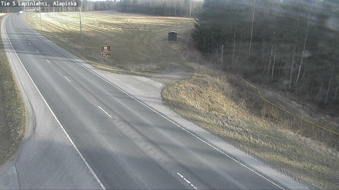 Weather Camera Image Väg 5 Lapinlax, Alapitkä, Lapinlahti, Pohjois-Savo