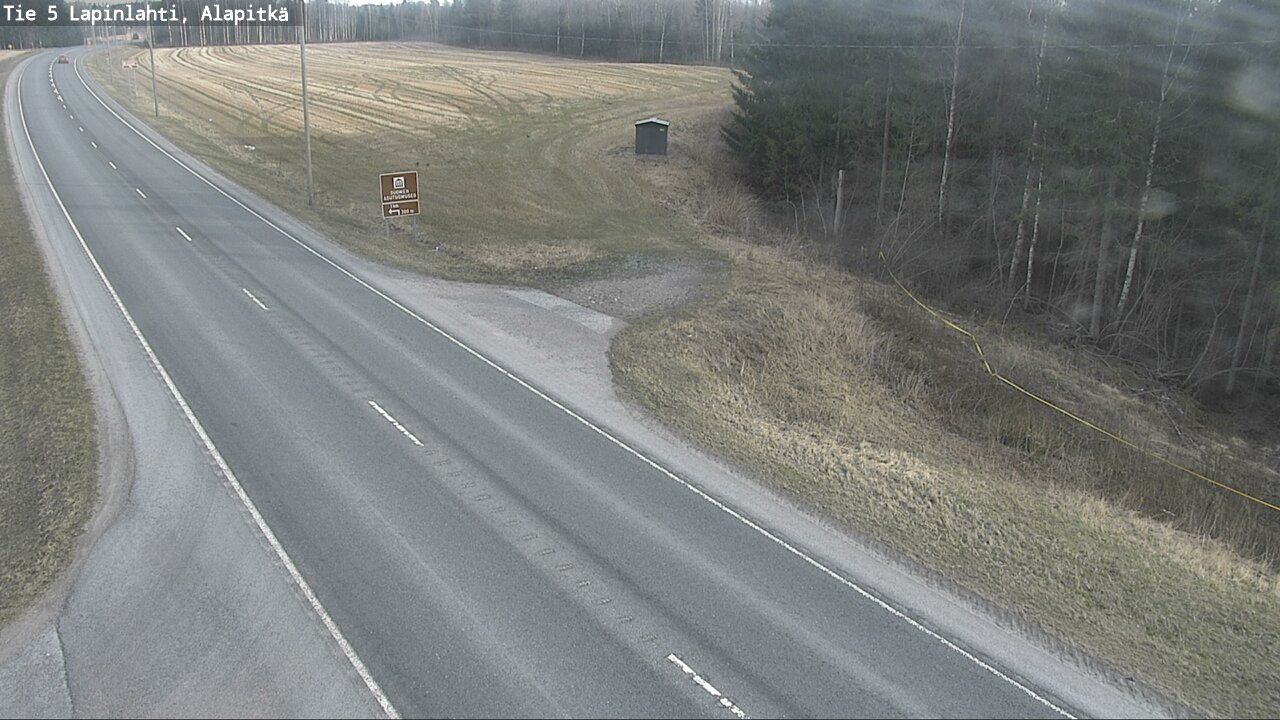 Weather Camera Image Väg 5 Lapinlax, Alapitkä, Lapinlahti, Pohjois-Savo