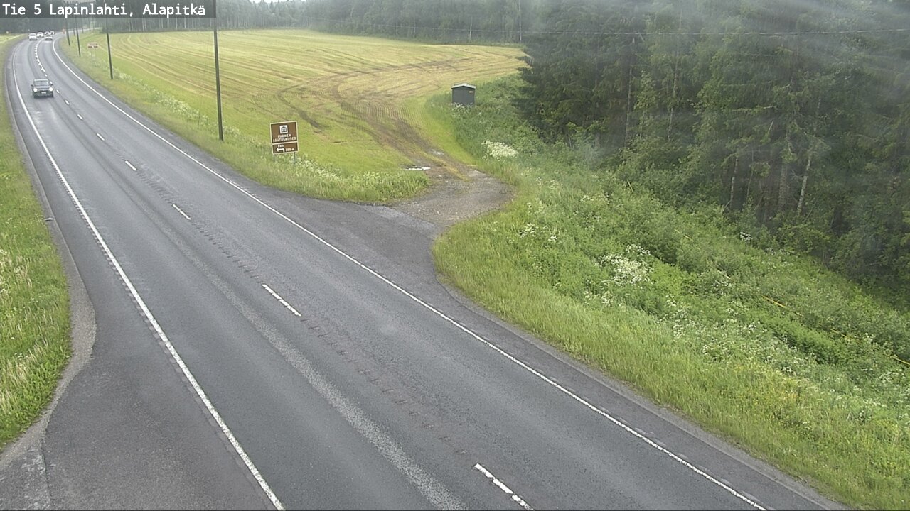 Weather Camera Image Väg 5 Lapinlax, Alapitkä, Lapinlahti, Pohjois-Savo