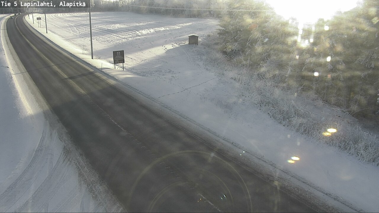 Weather Camera Image Road 5 Lapinlahti, Alapitkä, Lapinlahti, Pohjois-Savo
