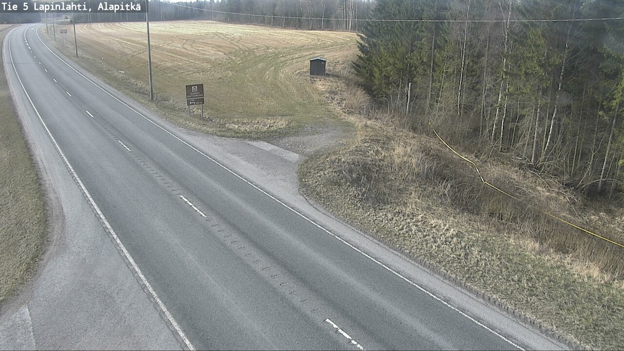 Weather Camera Image Road 5 Lapinlahti, Alapitkä, Lapinlahti, Pohjois-Savo