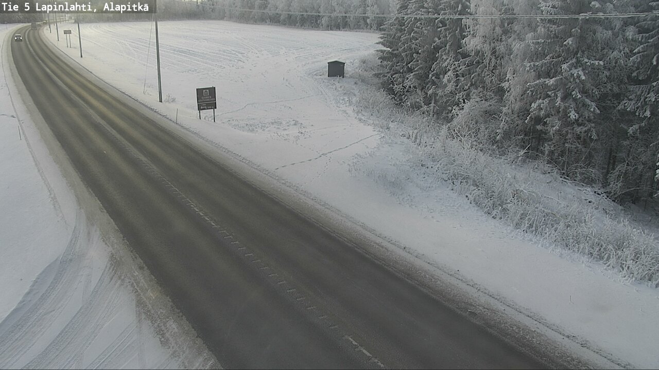 Weather Camera Image Road 5 Lapinlahti, Alapitkä, Lapinlahti, Pohjois-Savo