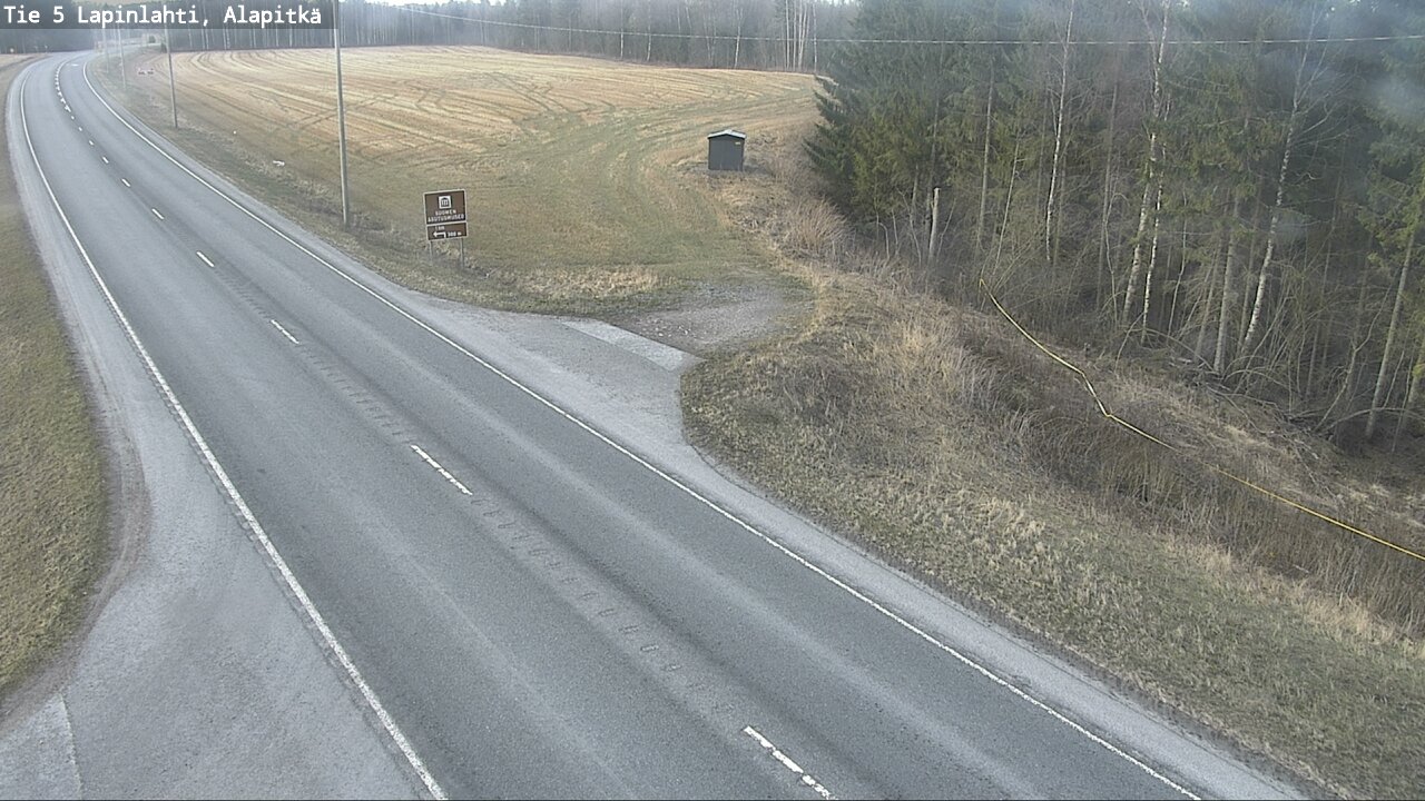 Weather Camera Image Road 5 Lapinlahti, Alapitkä, Lapinlahti, Pohjois-Savo