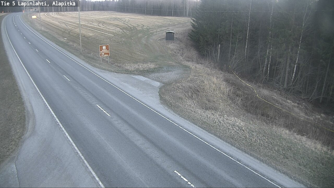 Weather Camera Image Väg 5 Lapinlax, Alapitkä, Lapinlahti, Pohjois-Savo