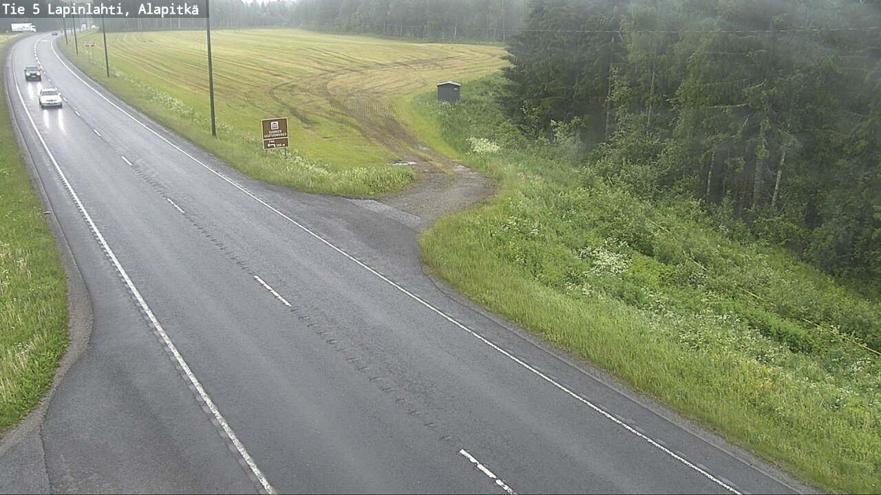 Weather Camera Image Väg 5 Lapinlax, Alapitkä, Lapinlahti, Pohjois-Savo